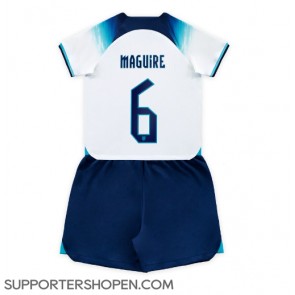 England Harry Maguire #6 Hemmatröja Barn VM 2022 Kortärmad (+ korta byxor)